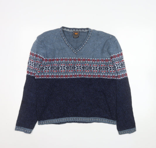Mens UK Size XL Route 66 Blue Pullover Jumper