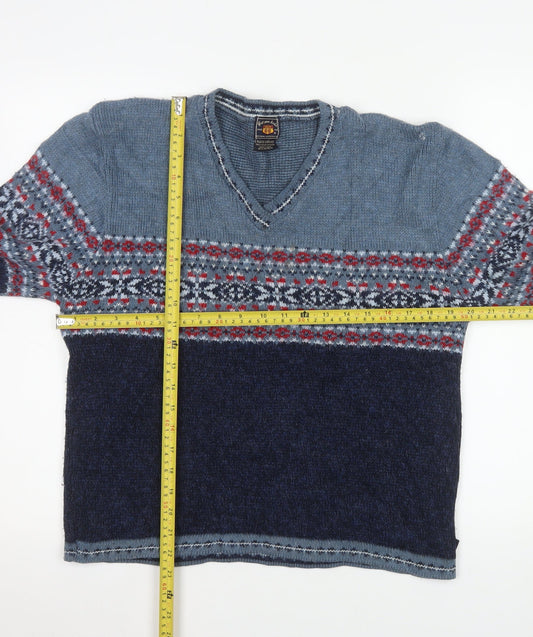 Mens UK Size XL Route 66 Blue Pullover Jumper