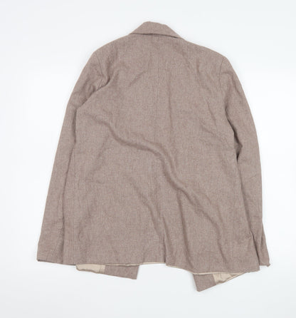 Womens UK Size S ELL Design Regular Beige Blazer