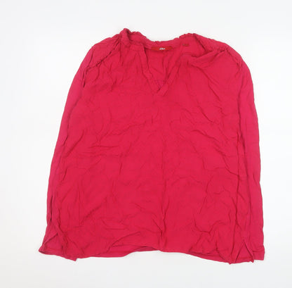 Womens UK Size 14 s.Oliver Red Tunic Blouse