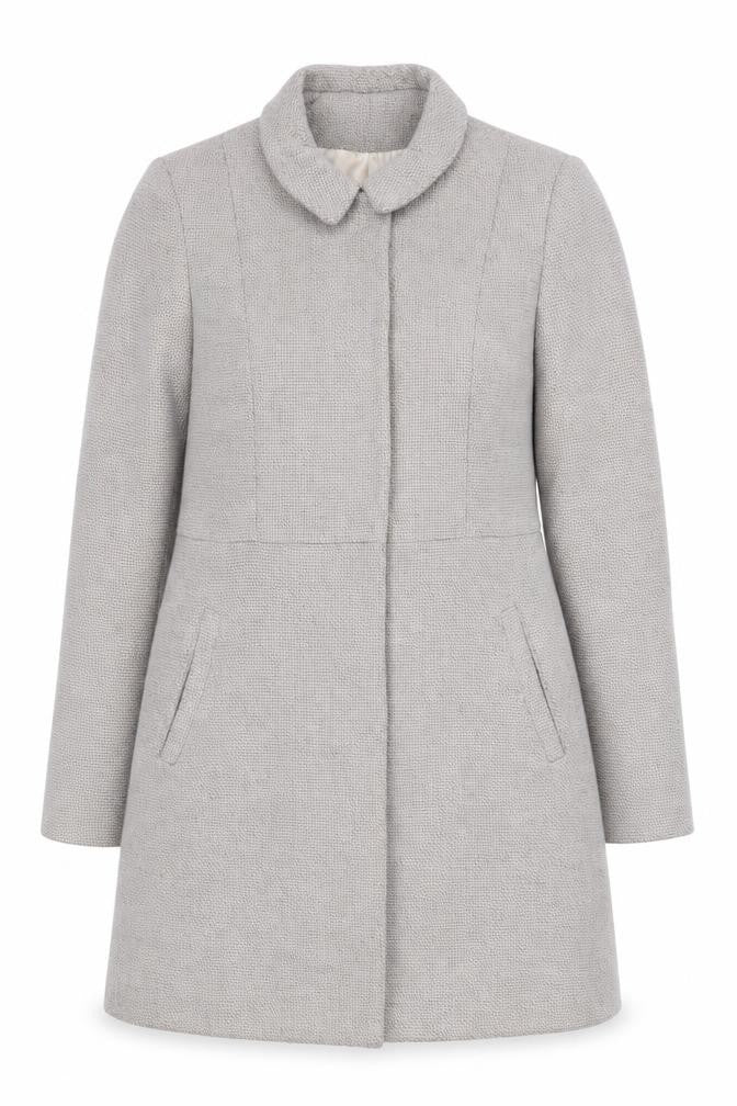Womens UK Size 10 Topshop Grey Overcoat