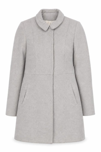 Womens UK Size 10 Topshop Grey Overcoat