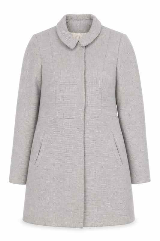 Womens UK Size 10 Topshop Grey Overcoat