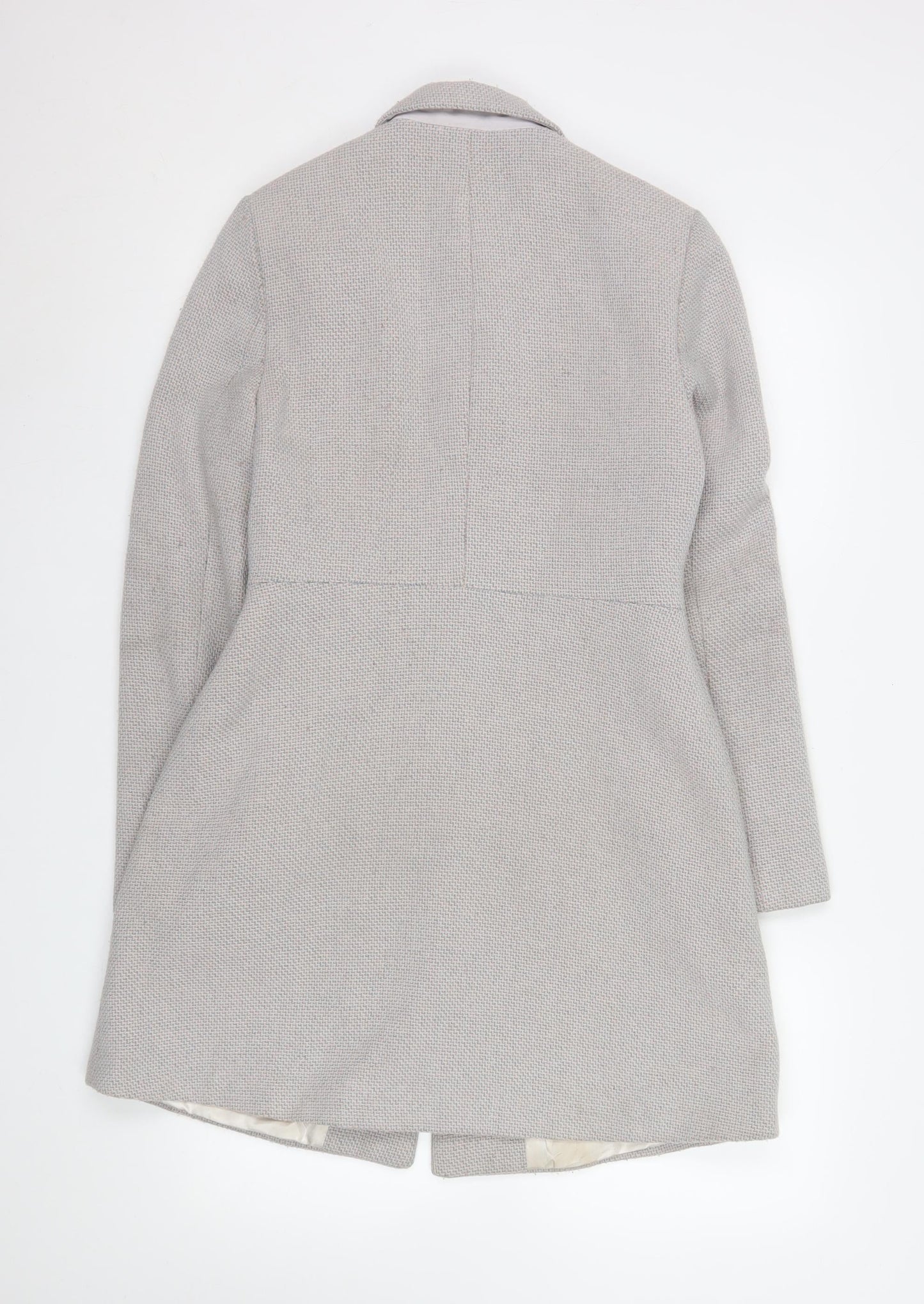 Womens UK Size 10 Topshop Grey Overcoat