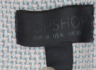 Womens UK Size 10 Topshop Grey Overcoat