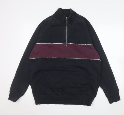 Mens UK Size XL Farah Multicoloured 1/4 Zip Sweatshirt