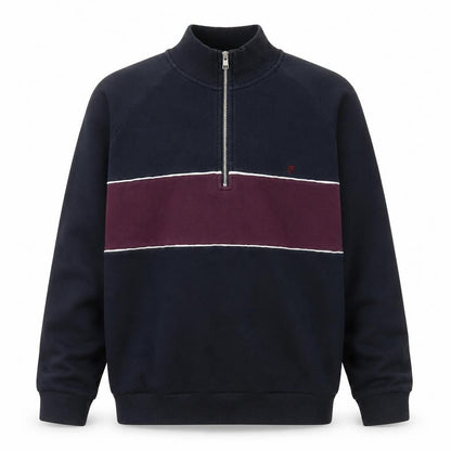 Mens UK Size XL Farah Multicoloured 1/4 Zip Sweatshirt