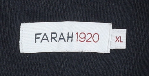 Mens UK Size XL Farah Multicoloured 1/4 Zip Sweatshirt
