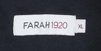 Mens UK Size XL Farah Multicoloured 1/4 Zip Sweatshirt