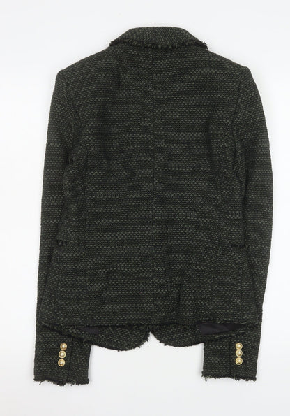 Womens UK Size S Zara Regular Black Blazer