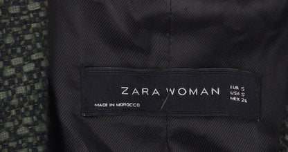 Womens UK Size S Zara Regular Black Blazer
