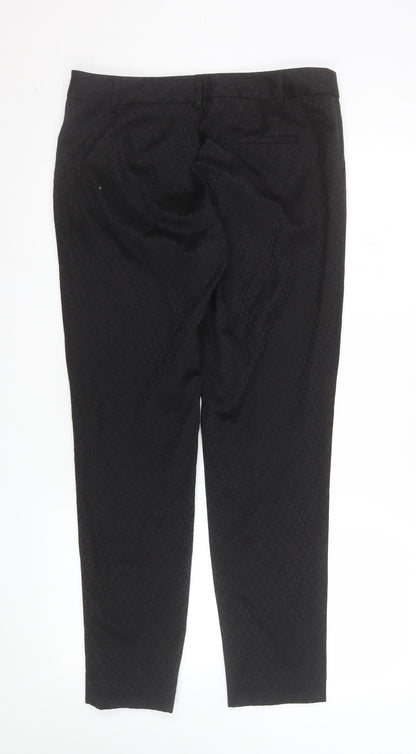 Womens UK Size 12 Oasis Slim Fit Business Formal Workwear Black Trousers