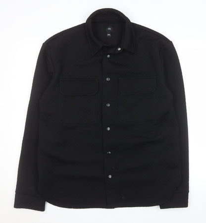 Mens UK Size M River Island Black Basic Jacket