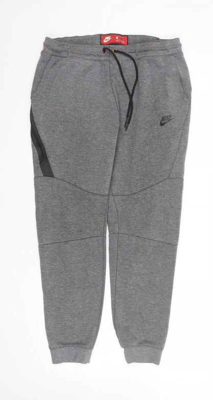 Mens UK Size M Nike Regular Fit Jogger Grey Trousers