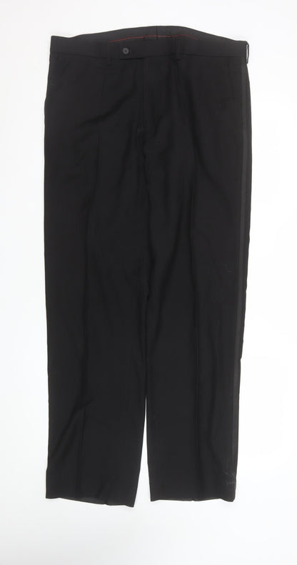 George Women's Black 36in Waist Dress Pants Trousers
