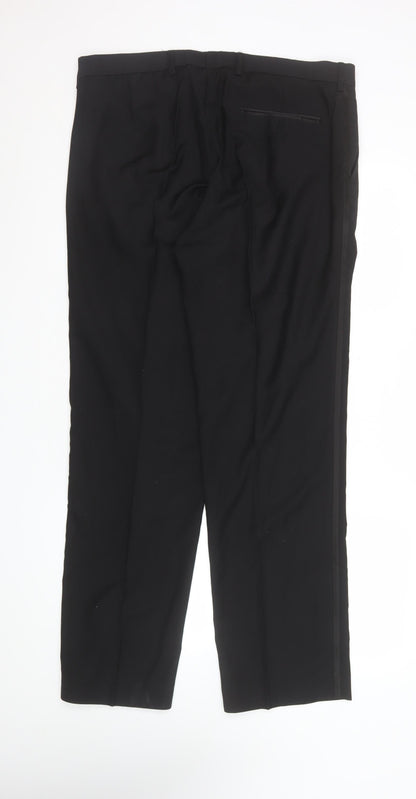 George Women's Black 36in Waist Dress Pants Trousers