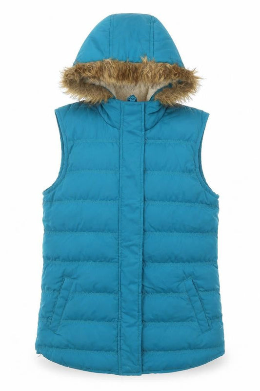 Womens UK Size 10 Mountain Warehouse Blue Puffer Jacket