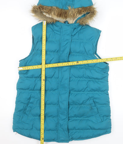 Womens UK Size 10 Mountain Warehouse Blue Puffer Jacket