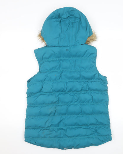 Womens UK Size 10 Mountain Warehouse Blue Puffer Jacket