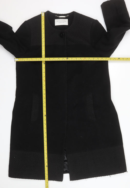 Womens UK Size 14 Windsmoor Black Overcoat
