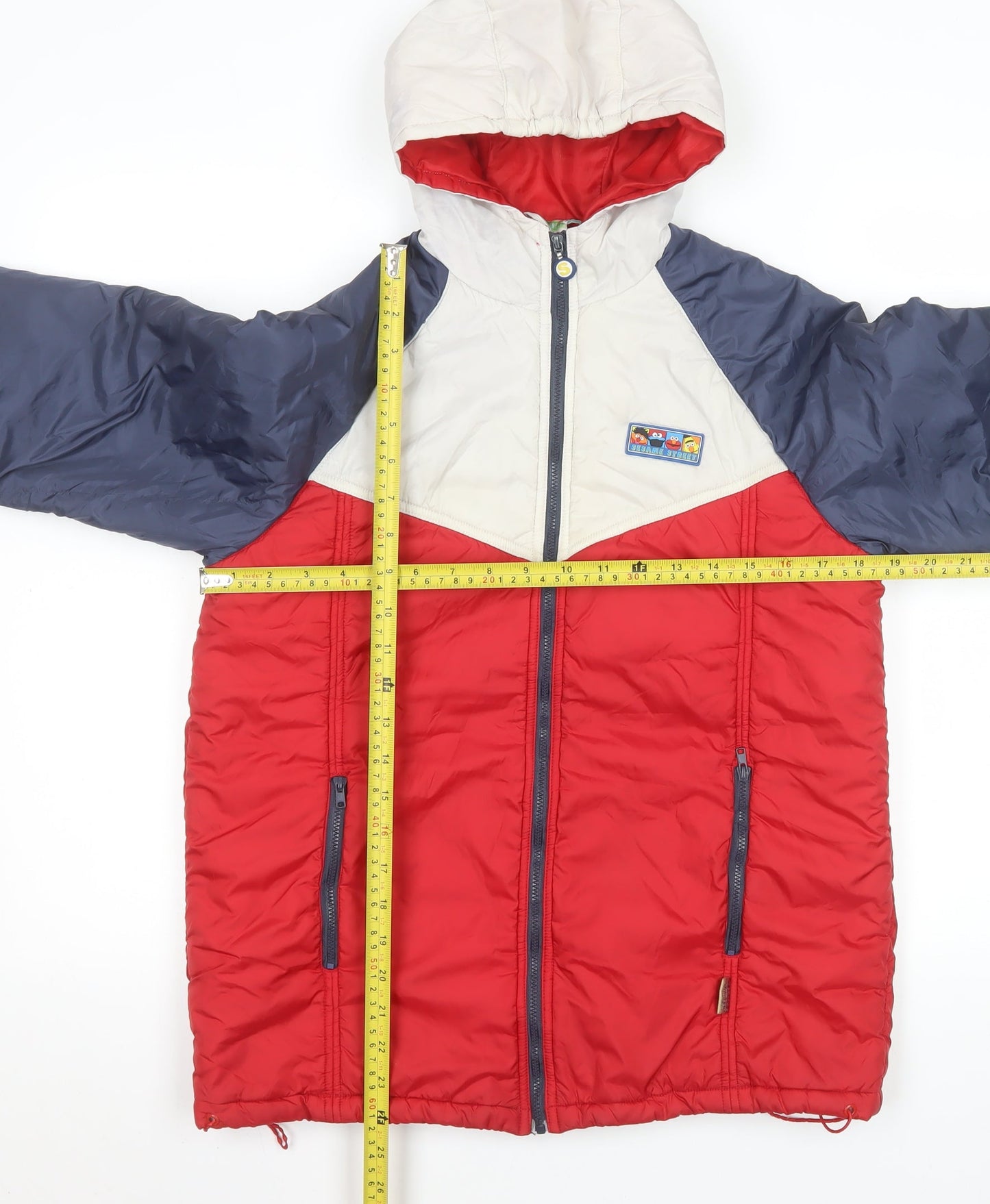Boys UK Size 11-12 Years Sesame Street Multicoloured Puffer Jacket