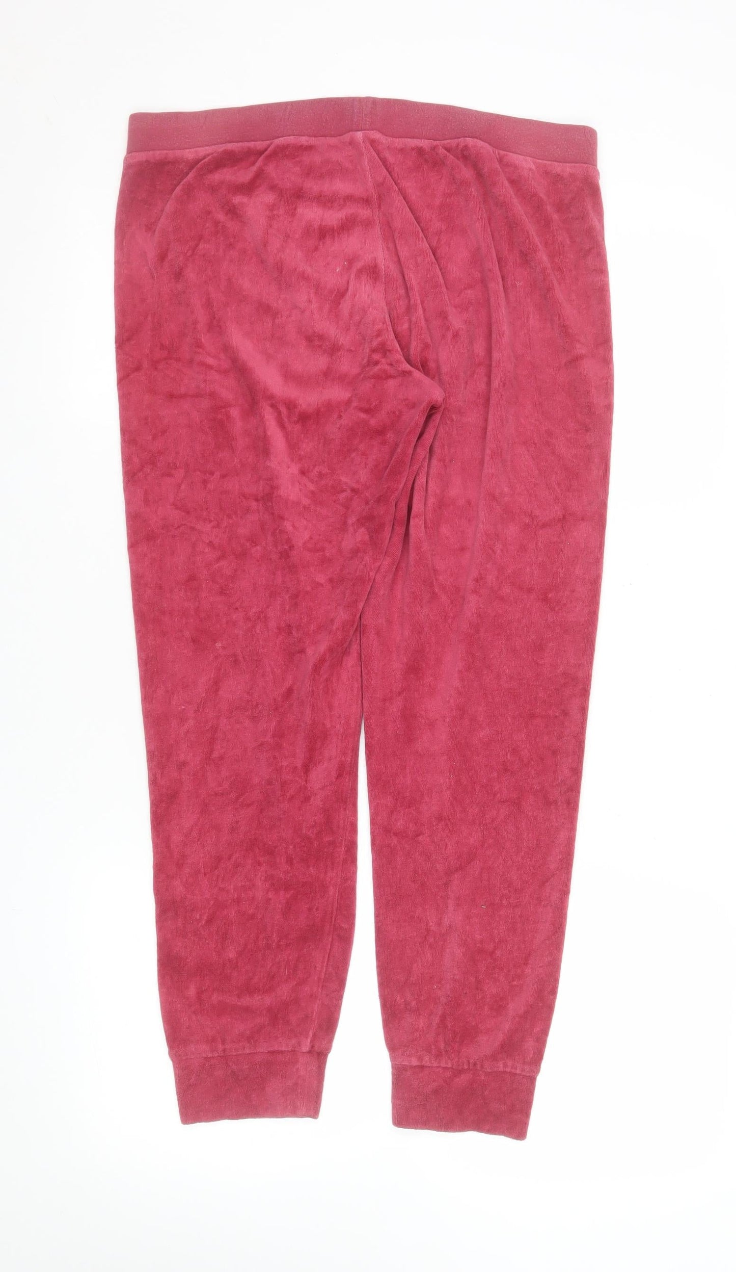 Womens UK Size M Juicy Couture Regular Fit Jogger Pink Trousers