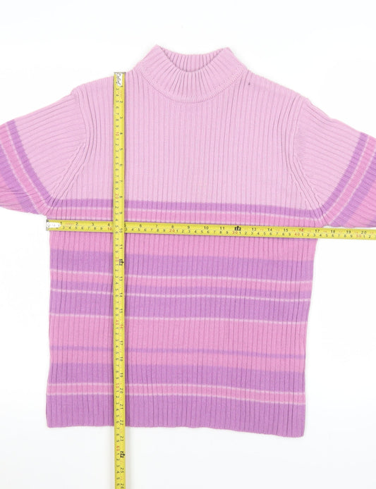 Womens UK Size M Bonmarché Pink Pullover Jumper