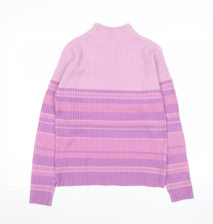 Womens UK Size M Bonmarché Pink Pullover Jumper