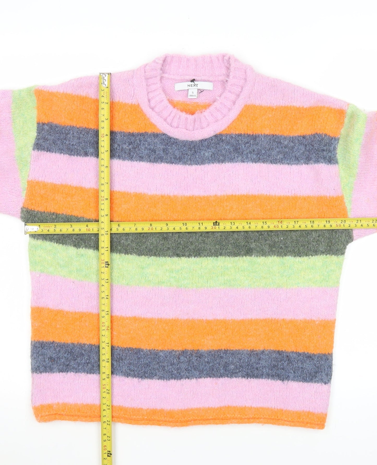 Womens UK Size S NEXT Multicoloured Pullover Jumper
