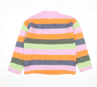 Womens UK Size S NEXT Multicoloured Pullover Jumper