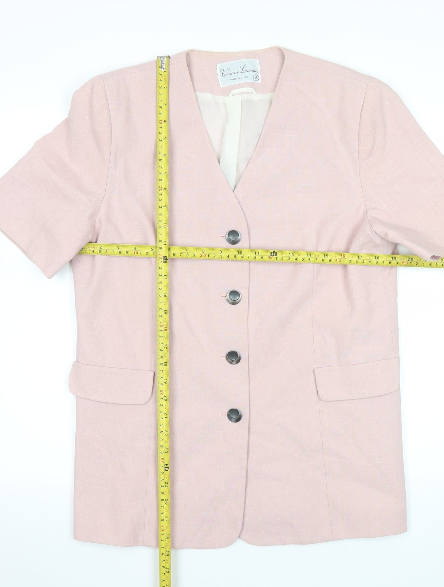 Womens UK Size 16 Vivienne Lawrence Pink Classic Blouse