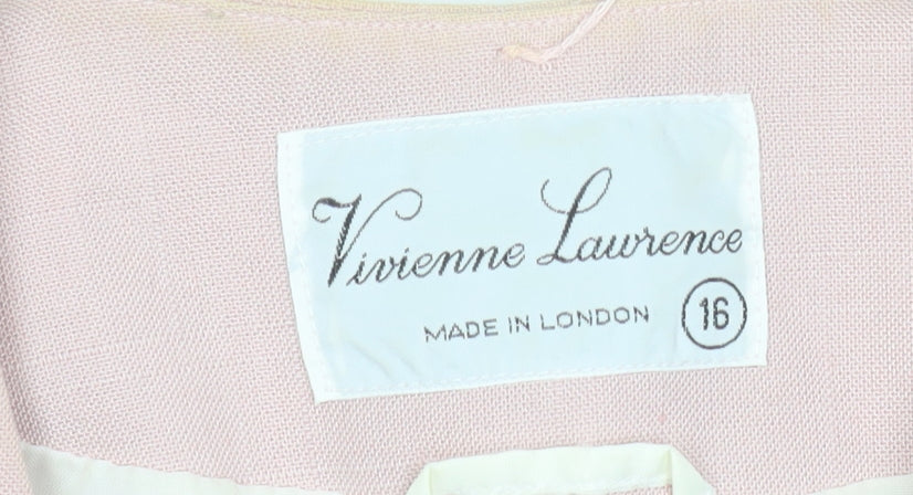 Womens UK Size 16 Vivienne Lawrence Pink Classic Blouse