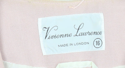 Womens UK Size 16 Vivienne Lawrence Pink Classic Blouse