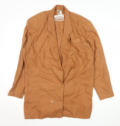 Womens UK Size 16 Kit Regular Brown Suit Jacket