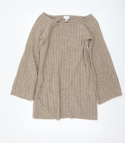 Womens UK Size S H&M Beige Pullover Jumper