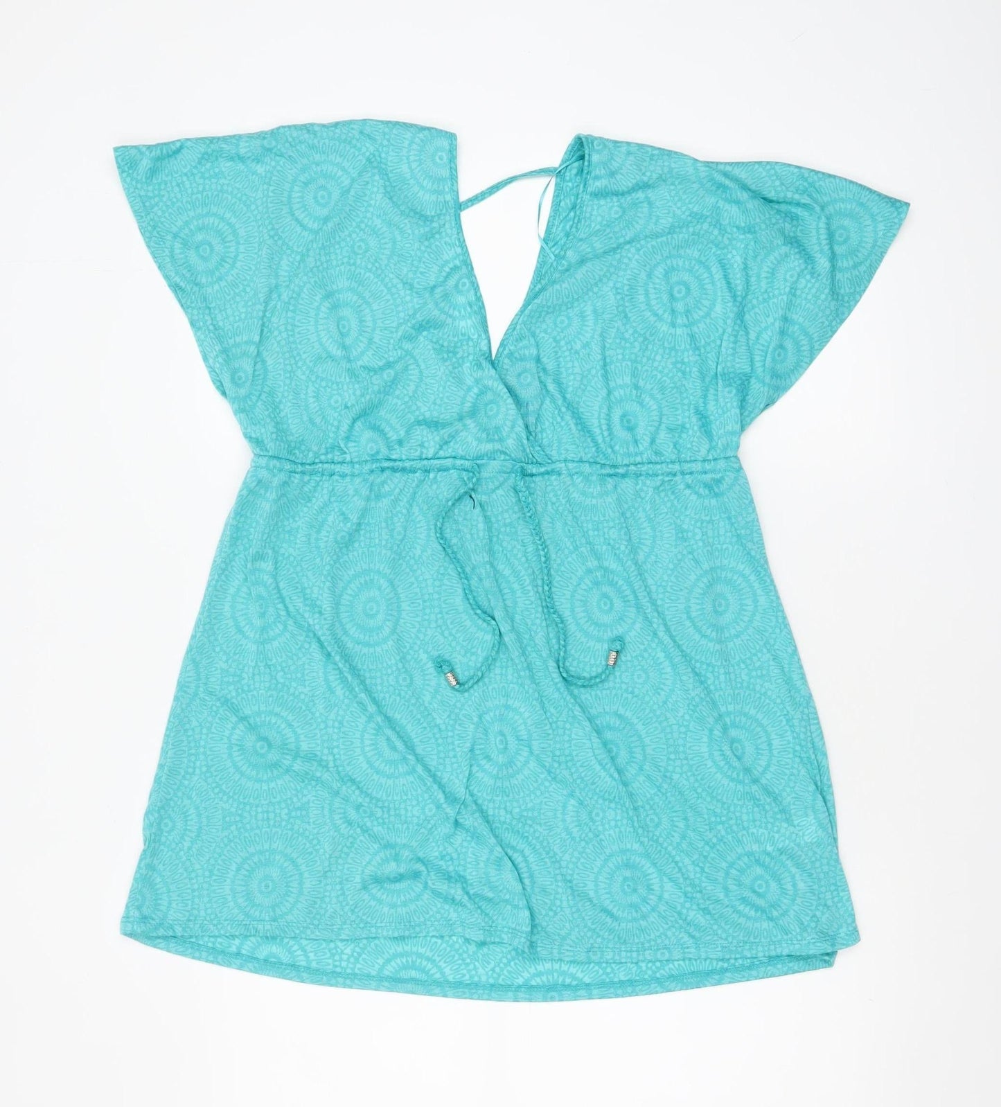 Womens UK Size M Primark Blue Tunic Blouse
