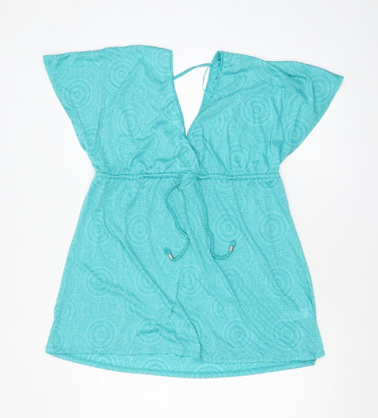 Womens UK Size M Primark Blue Tunic Blouse