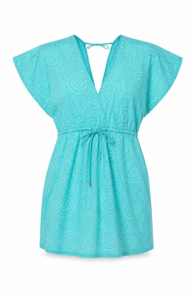 Womens UK Size M Primark Blue Tunic Blouse