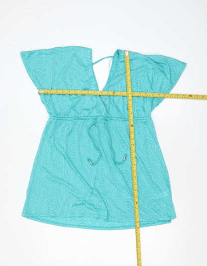Womens UK Size M Primark Blue Tunic Blouse