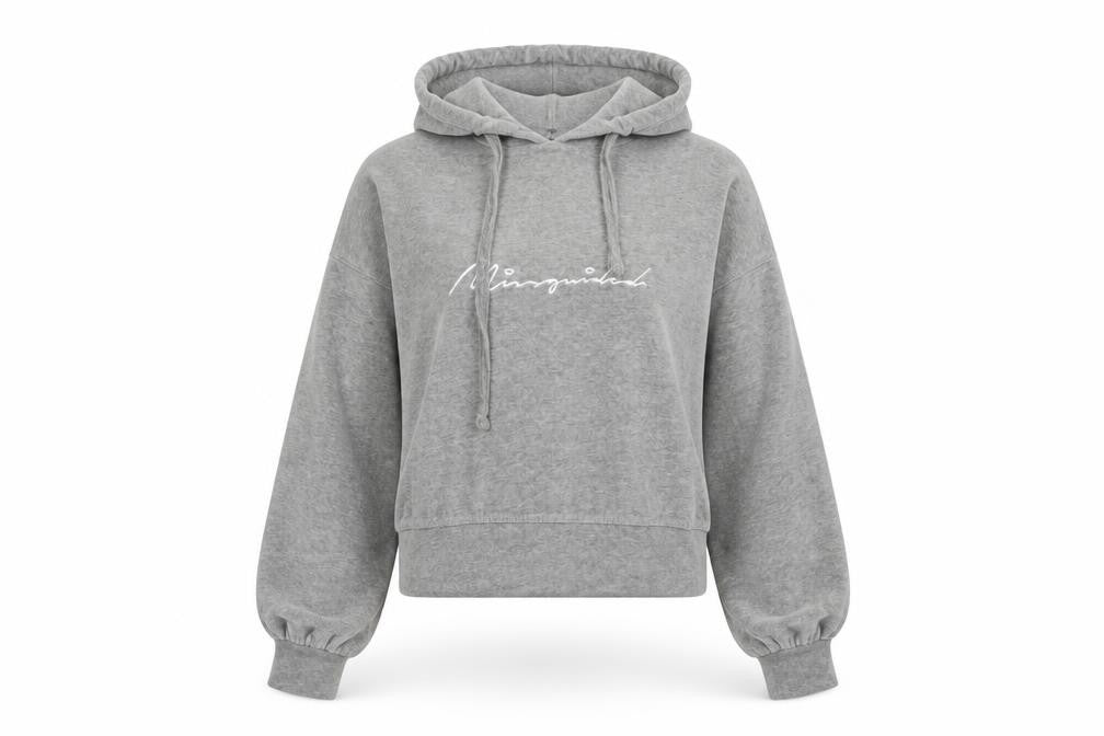 Womens UK Size 8 Missguided Grey Pullover Hoodie