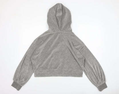 Womens UK Size 8 Missguided Grey Pullover Hoodie