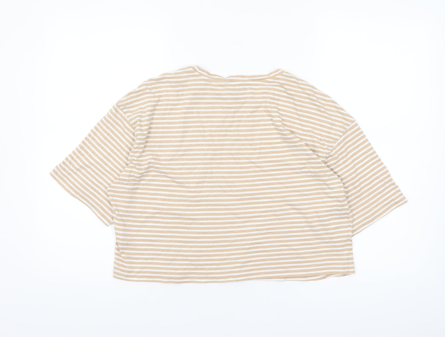 Girls UK Size 14-15 Years New Look Beige Cropped T-Shirt