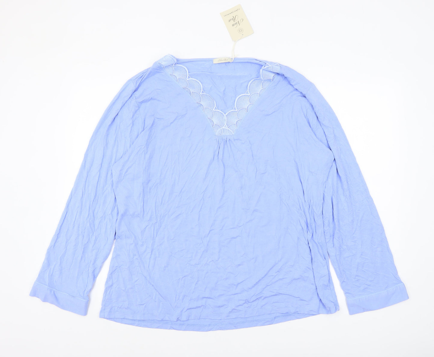 Womens UK Size 24 Nora Rose Blue Tunic Blouse