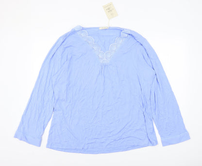 Womens UK Size 24 Nora Rose Blue Tunic Blouse