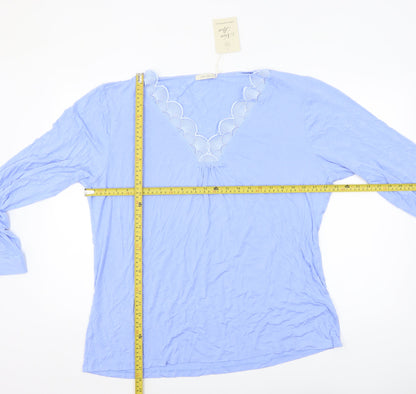 Womens UK Size 24 Nora Rose Blue Tunic Blouse