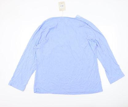 Womens UK Size 24 Nora Rose Blue Tunic Blouse