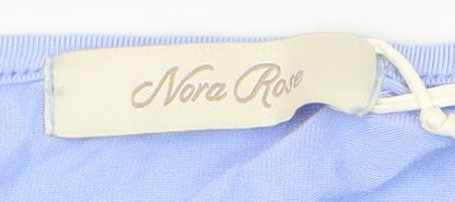 Womens UK Size 24 Nora Rose Blue Tunic Blouse