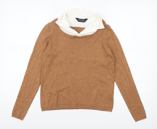 Womens UK Size 8 Dorothy Perkins Brown Pullover Jumper