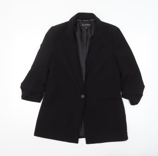 Womens UK Size 10 Miss Selfridge Regular Black Blazer