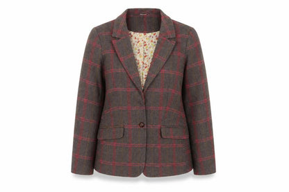 Womens UK Size 12 Cotton Traders Regular Brown Blazer